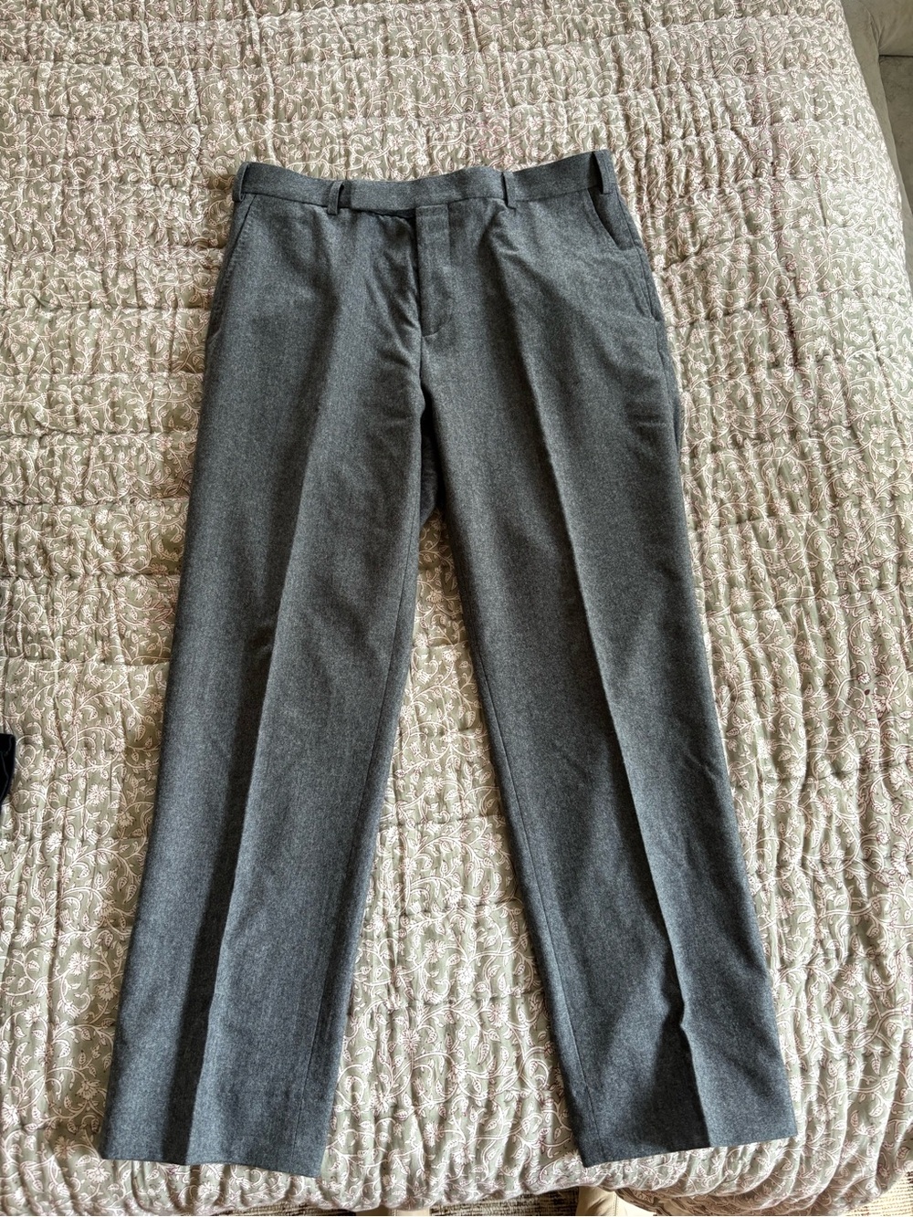 Suitsupply Grey Straight Leg Trouser